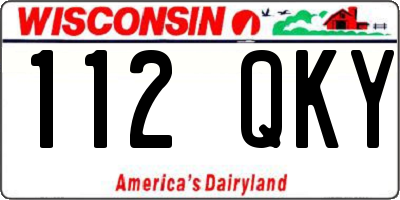 WI license plate 112QKY