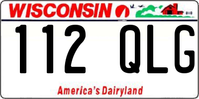 WI license plate 112QLG