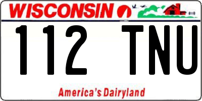 WI license plate 112TNU