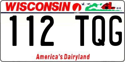 WI license plate 112TQG