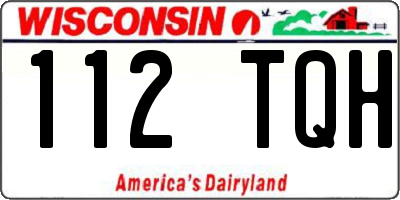 WI license plate 112TQH
