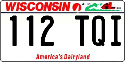 WI license plate 112TQI