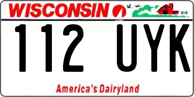 WI license plate 112UYK