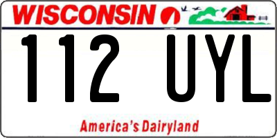 WI license plate 112UYL