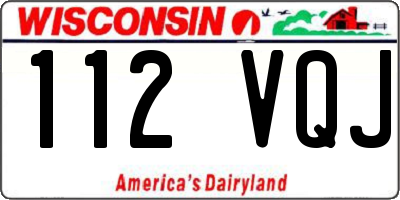 WI license plate 112VQJ
