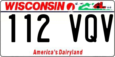WI license plate 112VQV
