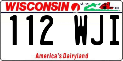 WI license plate 112WJI