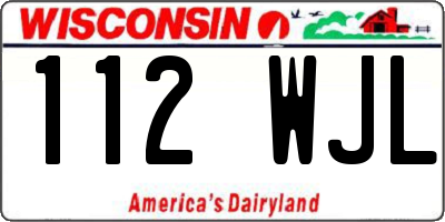 WI license plate 112WJL