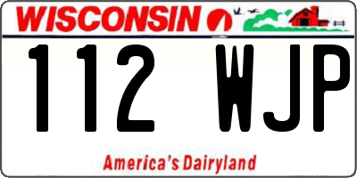 WI license plate 112WJP