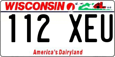 WI license plate 112XEU