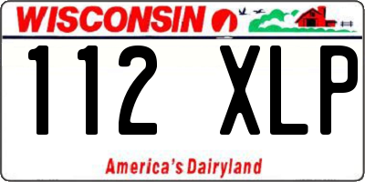 WI license plate 112XLP