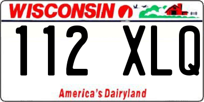 WI license plate 112XLQ