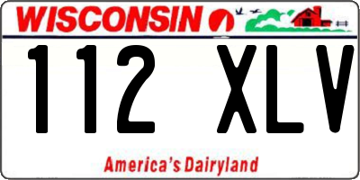 WI license plate 112XLV