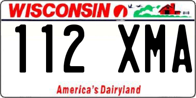 WI license plate 112XMA