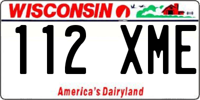 WI license plate 112XME