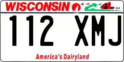 WI license plate 112XMJ