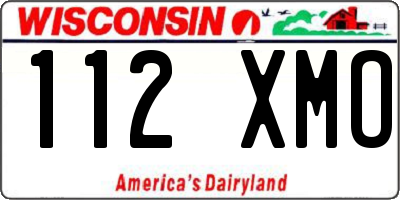 WI license plate 112XMO