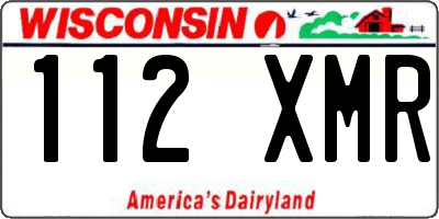 WI license plate 112XMR