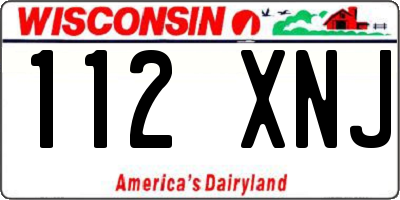WI license plate 112XNJ