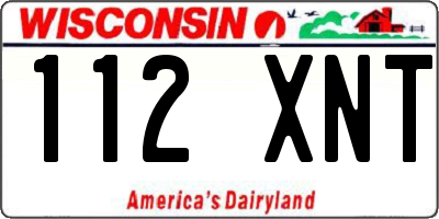 WI license plate 112XNT