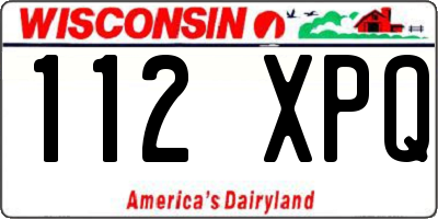 WI license plate 112XPQ