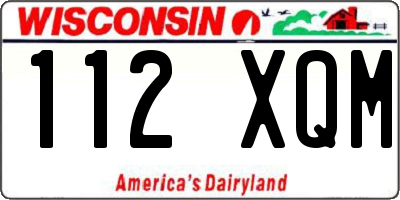 WI license plate 112XQM