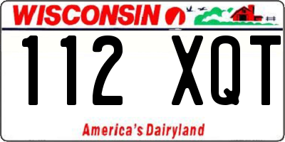 WI license plate 112XQT