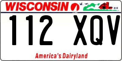 WI license plate 112XQV