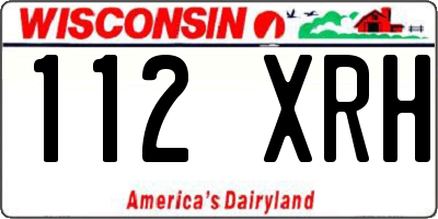 WI license plate 112XRH