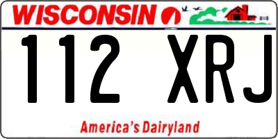 WI license plate 112XRJ