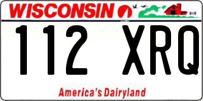 WI license plate 112XRQ