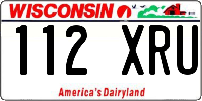 WI license plate 112XRU