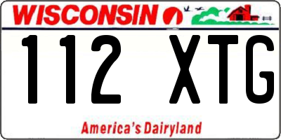 WI license plate 112XTG