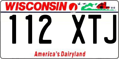 WI license plate 112XTJ