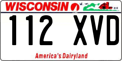 WI license plate 112XVD