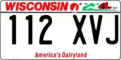WI license plate 112XVJ