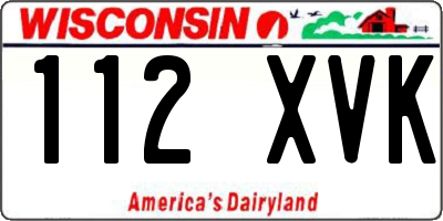 WI license plate 112XVK