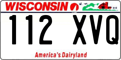 WI license plate 112XVQ
