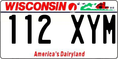 WI license plate 112XYM