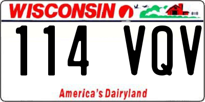 WI license plate 114VQV