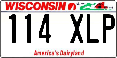 WI license plate 114XLP