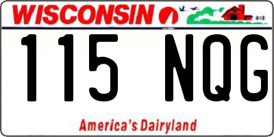 WI license plate 115NQG