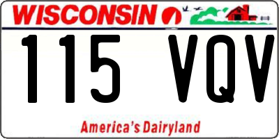 WI license plate 115VQV