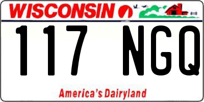 WI license plate 117NGQ