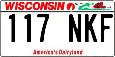 WI license plate 117NKF