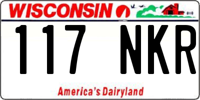 WI license plate 117NKR