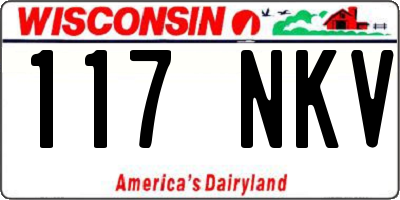 WI license plate 117NKV