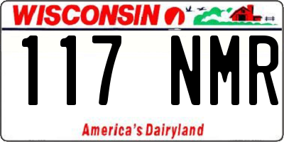 WI license plate 117NMR