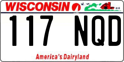 WI license plate 117NQD