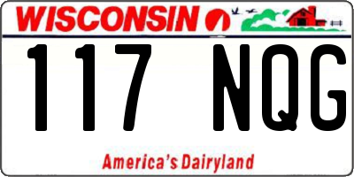 WI license plate 117NQG